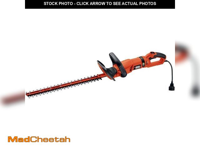 Lot 74-13770129 - BLACK+DECKER 24 in. 3.3 Amp Corded Dual Action Electric Hedge Hog Trimmer with Rotating Handle - UNU...