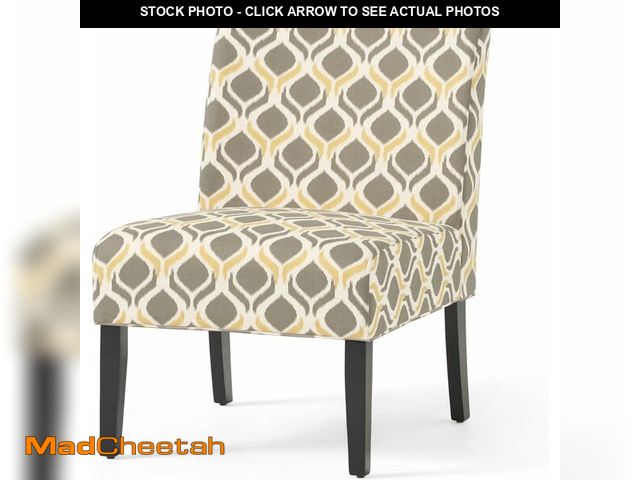 Lot 74-12632885 - Christopher Knight Home Kassi Fabric Dining Chair, Yellow / Gray - UNUSED