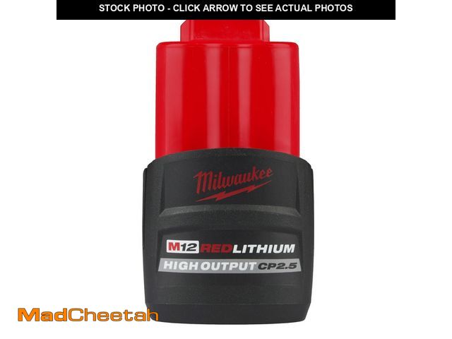 Lot 74-12792813 - Milwaukee M12 RedLithium High Output CP2.5 Battery Pack - UNUSED