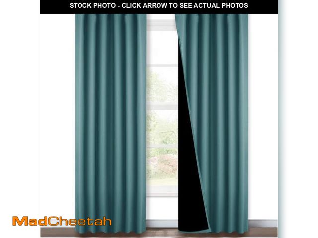 Lot 74-12051182 - NICETOWN 100% Blackout Blinds, Laundry Room Decor Window Treatment Curtains, Thermal Insulated Energ...