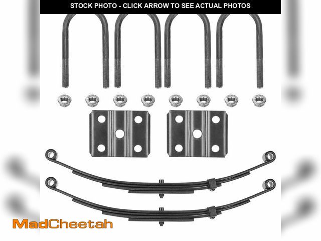 Lot 74-13068773 - Magorfas Single Trailer Leaf Spring 4 Leaf Double Eye 1750 lbs Cap for 3500 lbs Axle Suspension &amp...