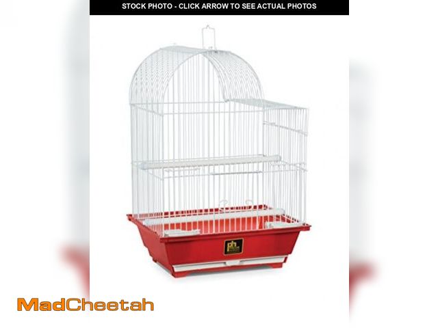 Lot 74-12510434 - Prevue Pet Products SP50011 Bird Cage, Small, Red - UNUSED