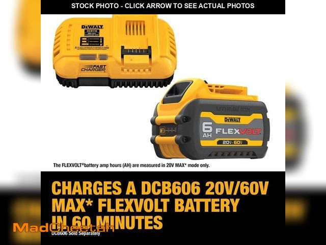 Lot 74-13133224 - DEWALT 20V/60V MAX FLEXVOLT Lithium-Ion 9.0Ah Battery and Charger Starter Kit - USED