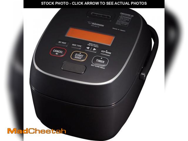 Lot 74-12463239 - Zojirushi 5.5-Cup Pressure Induction Heating Rice Cooker and Warmer Silky Black - UNUSED