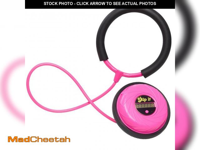 Lot 74-11556662 - Skip It Retro Outdoor Toy, Light Up Ball and Digital Counter, Pink, Soft Foam Padded Ankle Ring, 31-...