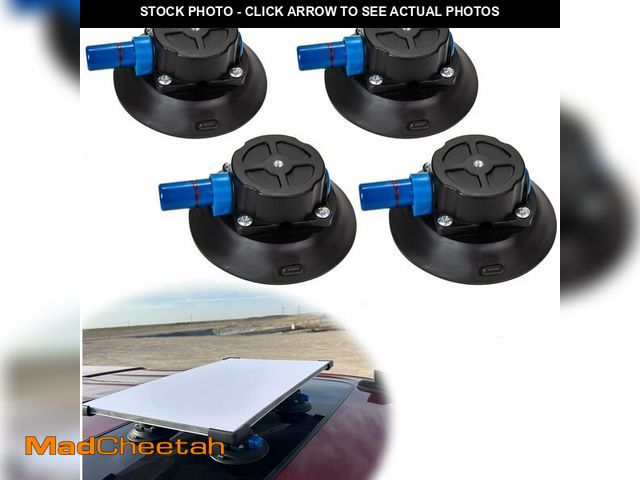 Lot 74-13621280 - 4.5" Suction Feet for Starlink Mount, Hand Pump Vacuum Suction Cup for Starlink Flat Mount, Portable...