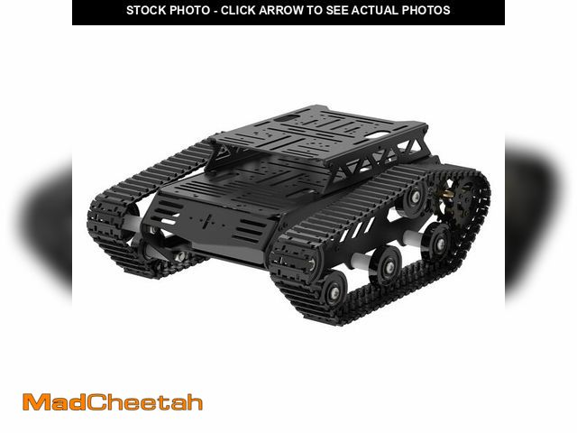 Lot 74-13052876 - Tank Car Chassis with DC Geared Motor, Shock Absorbing Robot Chassis Full-Metal Robotic Moving Platf...