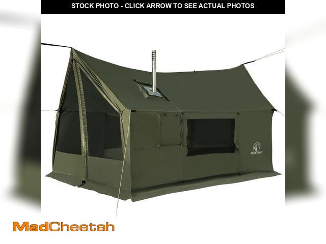 Lot 74-12441522 - REDCAMP Large Hammock Hot Tent with Stove Jack, Waterproof &amp; Windproof Winter Wall Tent with Sno...