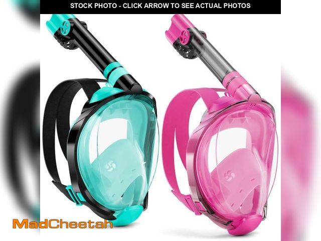 Lot 74-12444112 - W WSTOO Full Face Snorkel Mask Adults,Suitable for Beginners Dry Top Snorkeling Gear,Can Your Mouth ...