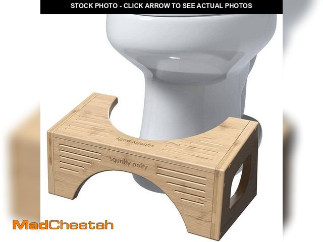 Lot 74-14590601 - Squatty Potty Bamboo Flip Toilet Stool 7 in. and 9 in. Height 2-Sizes in 1 BAMBOO-FLIP-OS - UNUSED