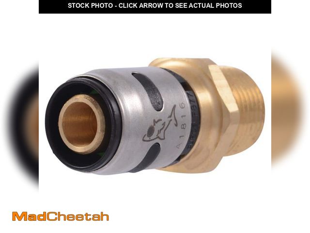 Lot 74-14329409 - SharkBite 1/2 in. Push-to-Connect EVOPEX x MNPT Brass Adapter Fitting (6-Pack) - UNUSED