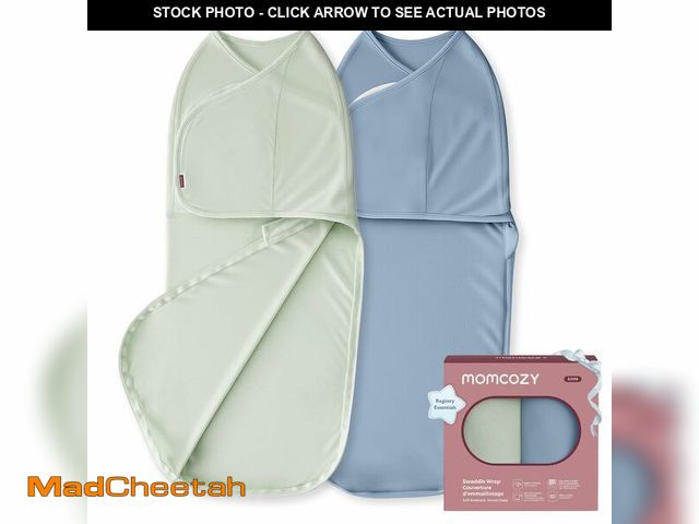 Lot 74-14211466 - Momcozy Swaddles for Newborns, Quiet Fastener Swaddle Suitable for Infant 0-3 Months, New-Parent-Fri...