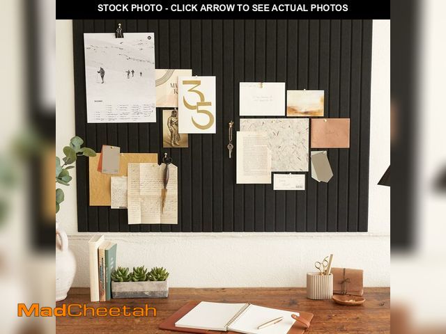 Lot 74-12438432 - Large Felt Bulletin Board - Stylish Perfectly Sized 35" x 47" Cork Board Alternative for Office &amp...
