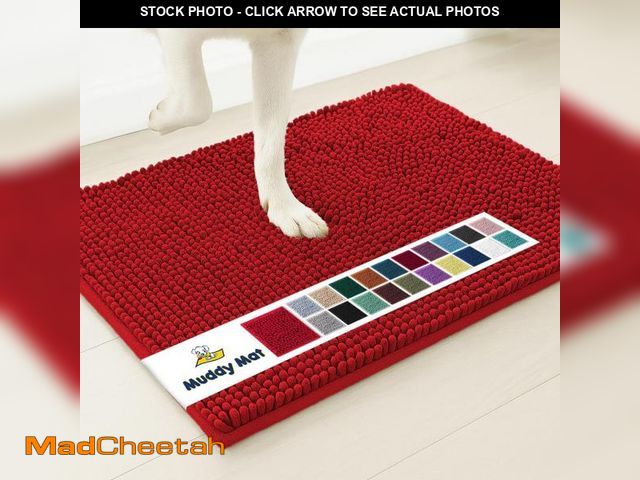 Lot 74-12310559 - Muddy MatÃÂ® Shown on TV Ã¢â¬â Super Absorbent Microfiber Dog Door Mat for Muddy Paws, Non-Slip ...