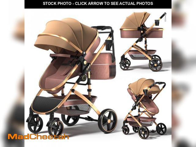 Lot 74-12481923 - babyeap 2 in 1 Baby Stroller,Foldable Lightweight Carriage Reversible Bassinet Pram for Toddler,Trav...