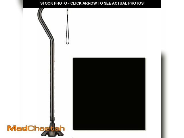 Lot 74-14581999 - NOVA Offset Quad Cane for Seniors - Adjustable Walking Cane with Wrist Strap, Foam Handle, Anti-Ratt...