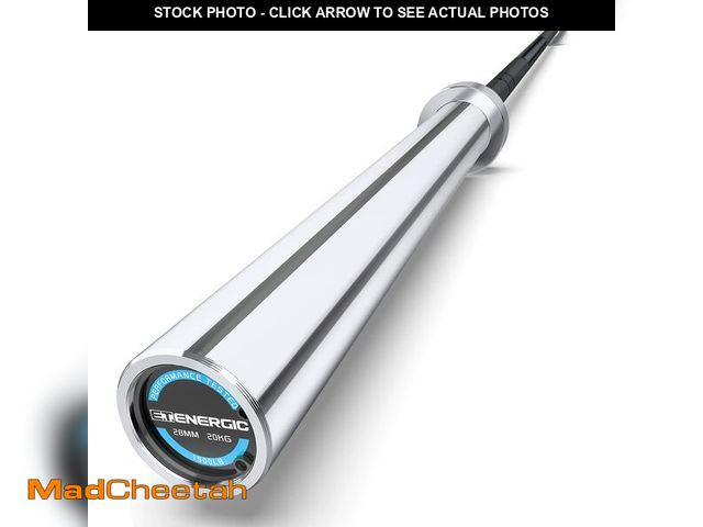 Lot 74-12568202 - E.T.ENERGIC 7ft Olympic Barbell Bar 45LB Load 1500lbs Capacity Available, for Gym Home Exercises, We...
