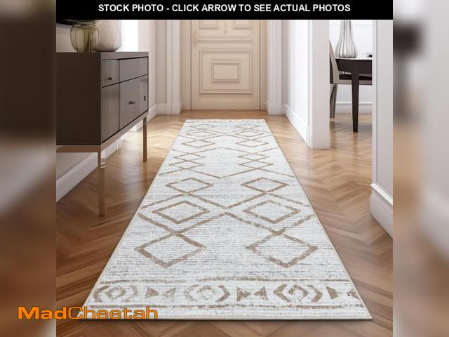 Lot 74-12217120 - jinchan Hallway Runner Rug 3x7 - Moroccan Kitchen Machine Washable Runner Rug Modern Geometric Soft ...