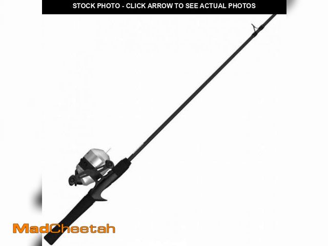 Lot 74-12169615 - Zebco 33 Spincast Reel and Fishing Rod Combo, 6-Foot 2-Piece Fiberglass Rod with EVA Handle, Quickse...
