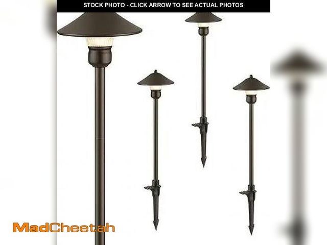 Lot 74-12129354 - EDISHINE Low Voltage Pathway Lights, 3W 150 LM 3000K 16.5Ã¢â¬Å Tall LED Landscape Lights, 12V AC/D...
