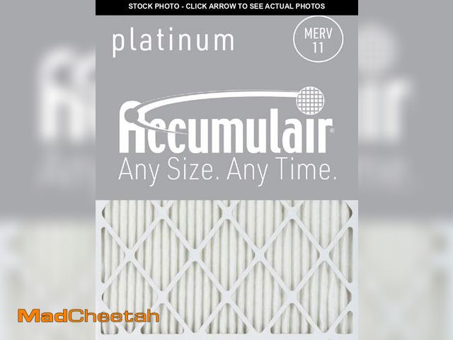 Lot 74-12095883 - Accumulair Platinum 16x21x1 (Actual Size) MERV 11 Air Filter/Furnace Filters (6 pack) - UNUSED