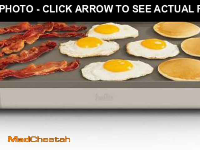 Lot 74-12399554 - bella 10" x 20" Electric Griddle with EverGood Ceramic Nonstick Coating, Removable Temperature Probe...