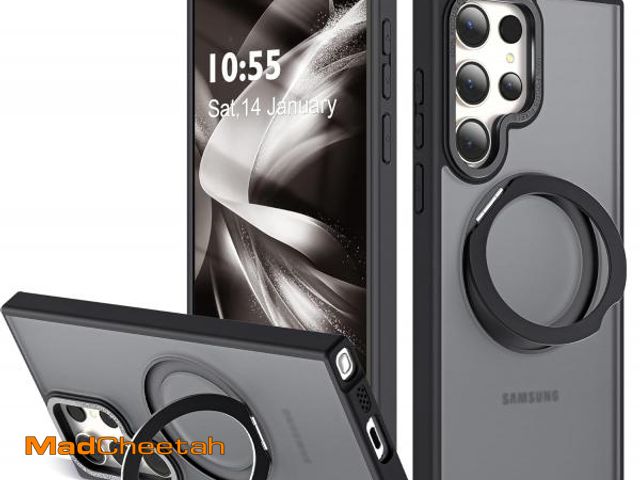 Lot 74-12334135 - Zalinbo Compatible with Samsung Galaxy S22 &amp; S23 Ultra Case with 360Rotatable Magnetic Ring Stan...