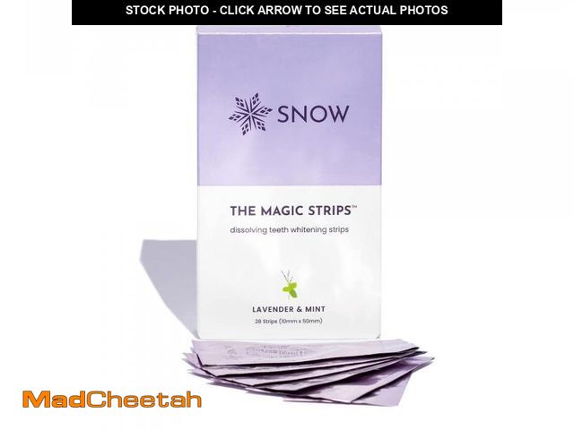 Lot 74-11556769 - Snow The Magic Strips - Safe for Enamel Dissolving Teeth Whitening Strips - Mess-Free Portable Teeth...