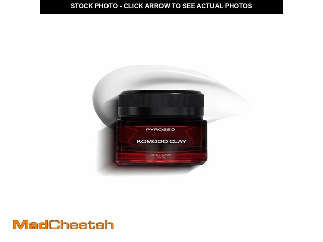 Lot 74-13547488 - Pyrosso Komodo Clay Strong Hold Matte Finish Hair Clay for Men | Long-Lasting Texture &amp; Volume |...