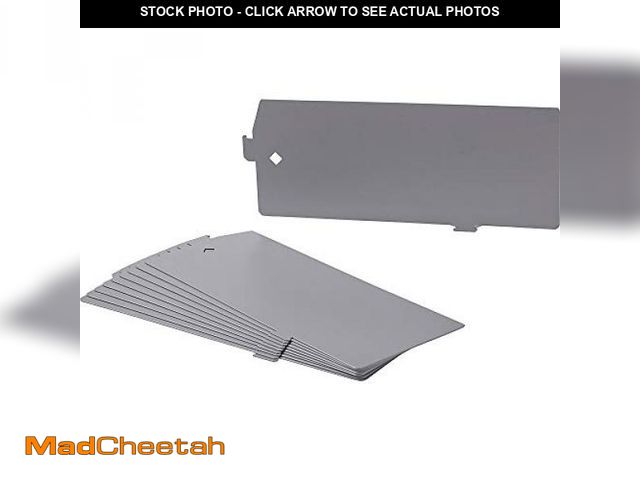 Lot 74-12510332 - Lorell Lateral File Divider Kit, 12.4" x 5", Platinum Gray (LLR60564), Fits Lorell Lateral Filing Ca...