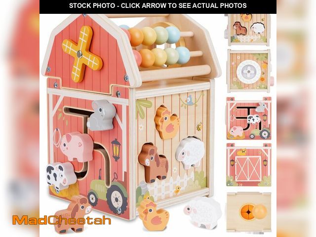 Lot 74-14211232 - Melofaver Montessori Toys for 1 2 3 Year Old, Wooden Farm Animal Toys for Toddlers 1-3, Baby 12-18 M...