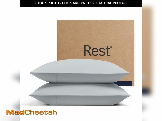 Lot 74-14431203 - RESTÃÂ® EvercoolÃÂ®+ Cooling Pillowcases for Hot Sleepers, Standard, 2PCS - UNUSED