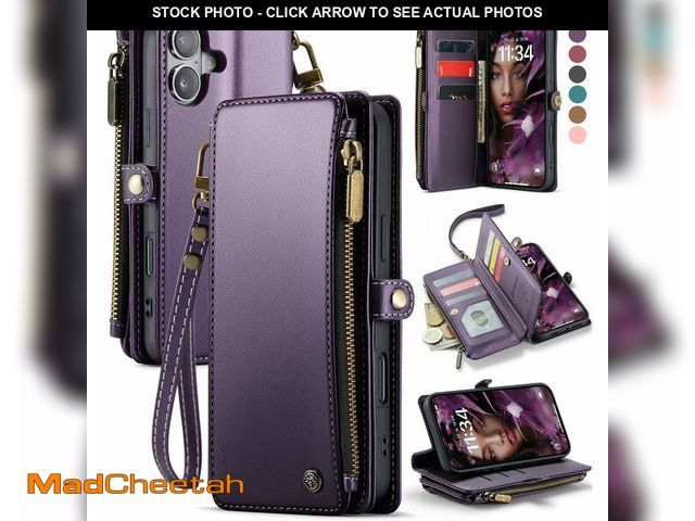 Lot 74-12699856 - Defencase Compatible with iPhone 17 Case Wallet with RFID Blocking Card Holder for Women and Men, Fa...