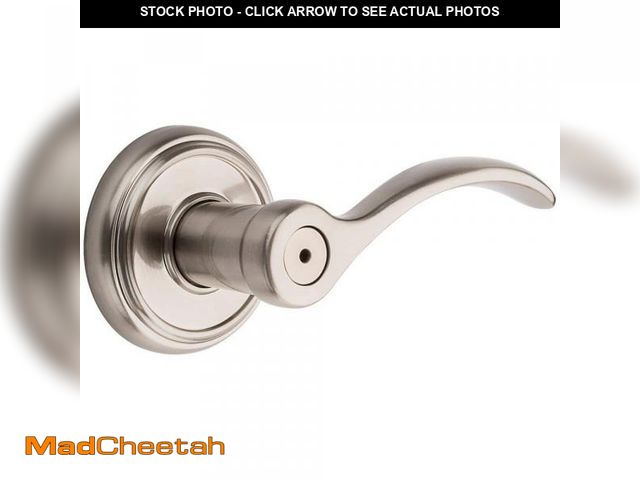 Lot 74-12491630 - Baldwin Prestige Tobin Satin Nickel Universal Bed/Bath Door Handle - UNUSED