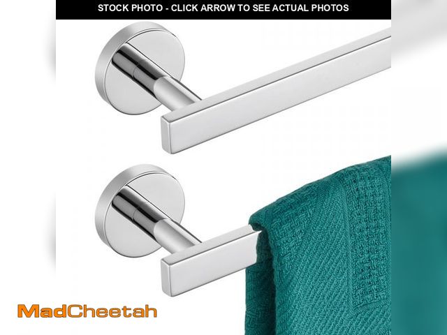 Lot 74-12348894 - AONEON 16 Inch Bathroom Towel Bar Bath Towel Rack Kitchen Towel Holder Towel Hanger Wall Mounted SUS...