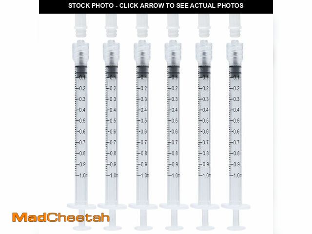 Lot 74-14329852 - 1ml Syringes Without Needles, 1cc Luer Lock Syringe - Disposable Individually Wrapped(100 Pack) - UN...