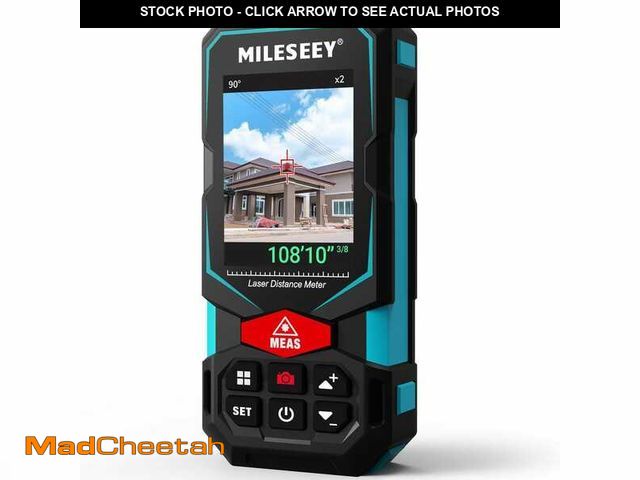 Lot 74-12559357 - MILESEEY 330 ft. Outdoor Laser Distance Measuring Tool with Camera Viewfinder, P2P Technology, Tilt ...