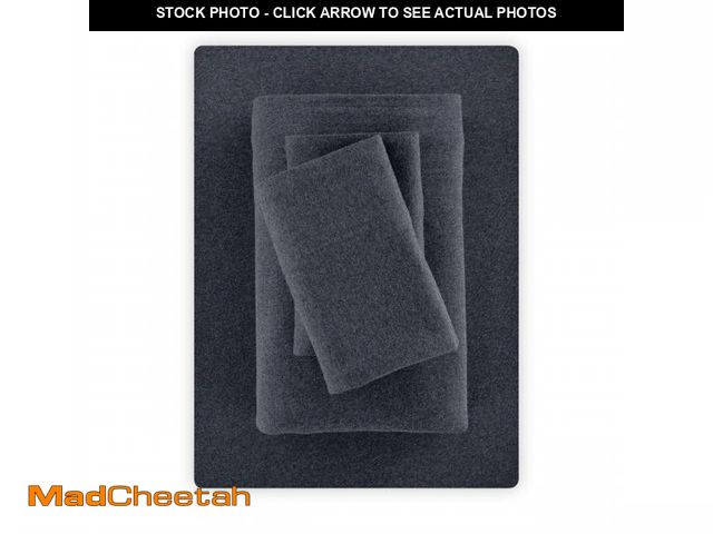 Lot 74-12468414 - Mainstays Cotton Rich Extra Soft Jersey Bed Sheet Set, Twin-XL, Grey Stone, 3 Pieces - UNUSED