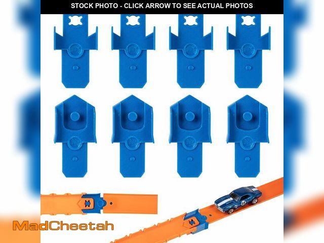 Lot 74-14432070 - Speed Snap to Classic Track Adapter 8-Pack Compatible with Hot Wheels Track Builder Systems Ã¢â¬â...