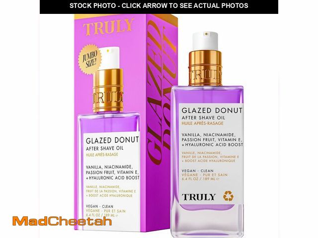 Lot 74-14280899 - Truly Beauty Glazed Donut After Shave Oil Jumbo - UNUSED