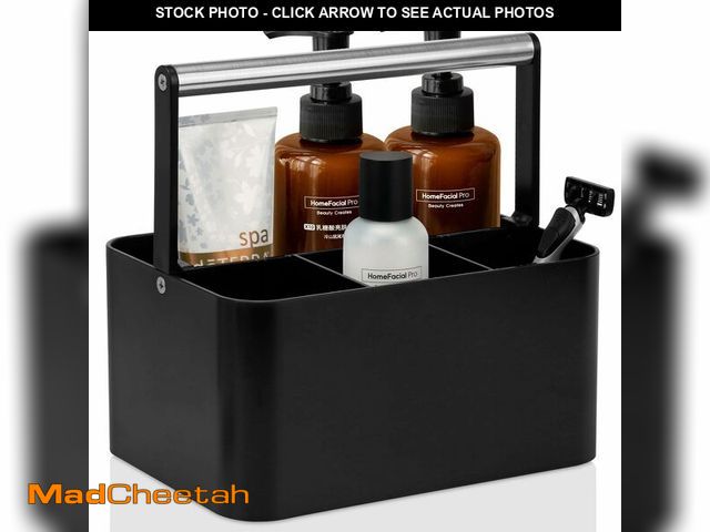 Lot 74-14145679 - BYUNER Black Shower Caddy Portable: Plastic Bathroom Caddy Countertop,Cleaning Caddy Organizer with ...