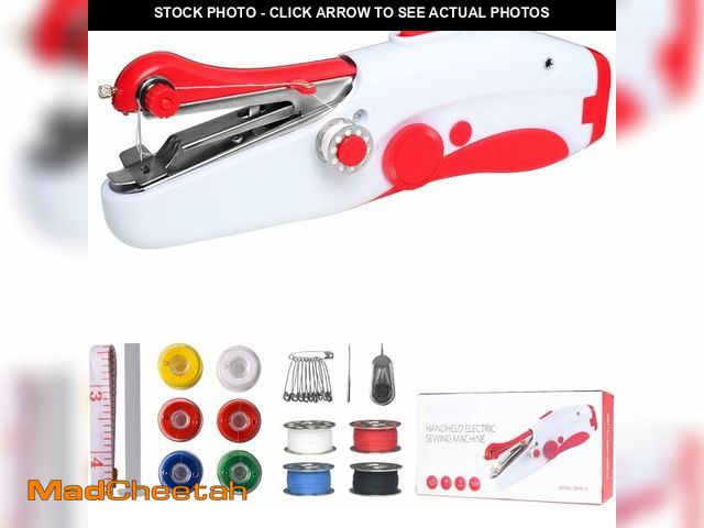 Lot 74-13718774 - Portable Handheld Sewing Machine - Electric Mini Cordless Stitch Tool for Beginners &amp; Adults | Q...