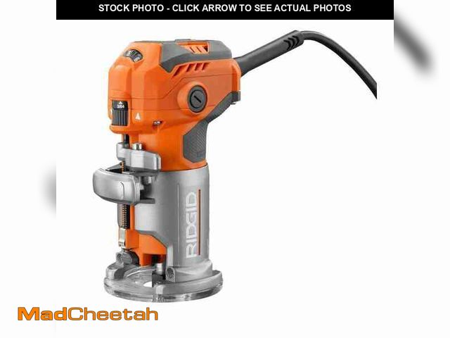 Lot 74-12795502 - RIDGID 5.5 Amp Compact Fixed-Base Corded Router - USED