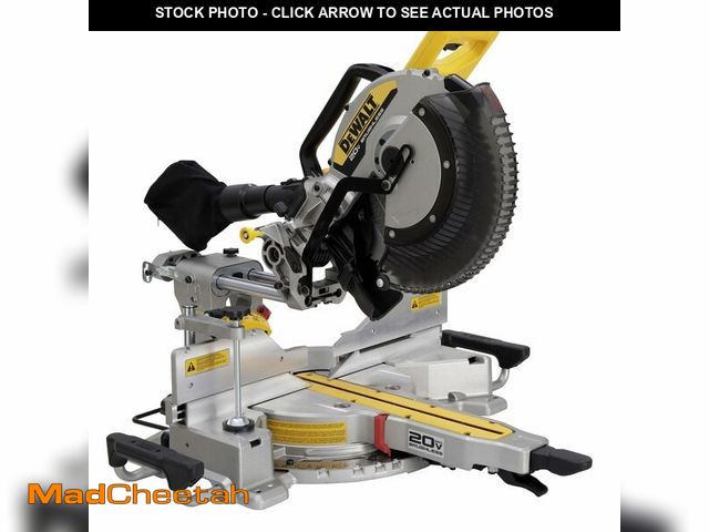 Lot 74-12629541 - DEWALT 20V MAX XR 12 inch Double Bevel Sliding Miter Saw, Cordless, Tool Only (DCS785B) - UNUSED