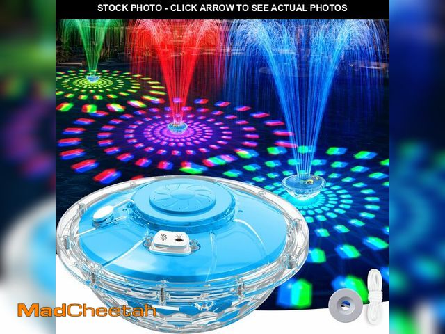 Lot 74-14205227 - 2026 Upgraded Pool Fountain,8000mAh Rechargeable Pool Water Fountain with Light,Large Floating Pool ...