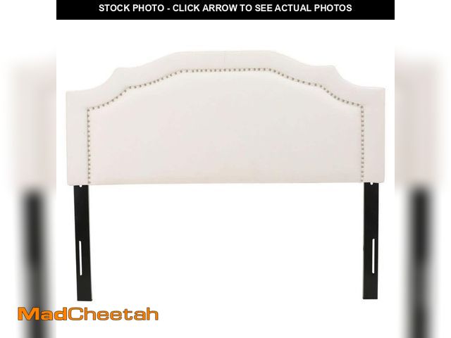 Lot 74-12465291 - Noble House Ivory Queen/Full Adjustable Fabric Headboard - UNUSED
