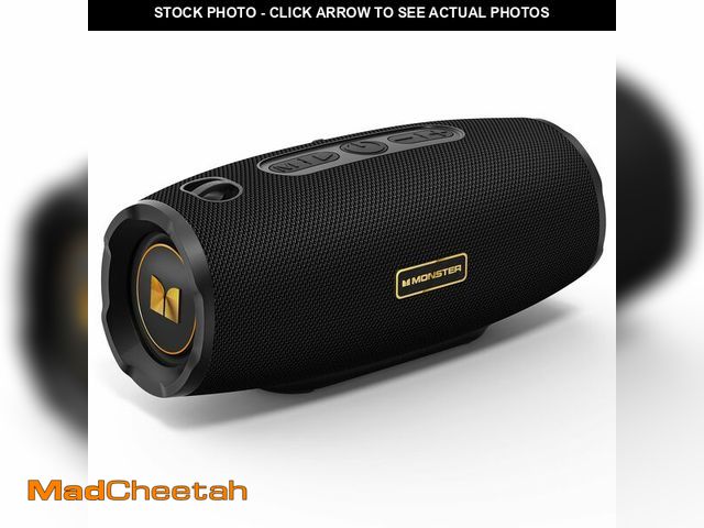 Lot 74-13326733 - Monster S380 Bluetooth Speaker, Portable Speaker with 40W Stereo Sound, Bluetooth 6.0, 20H Playtime,...