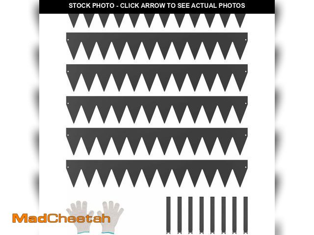 Lot 74-12695994 - VEVOR Steel Landscape Edging, 6 Packs 40 x 6 in Rust-Resistant Metal Landscape Edging, Bendable Gard...