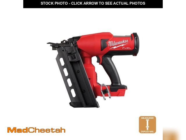 Lot 74-12776703 - Milwaukee M18 FUEL 18-Volt Brushless Lithium-Ion Cordless 21-Degree Duplex Nailer - UNUSED