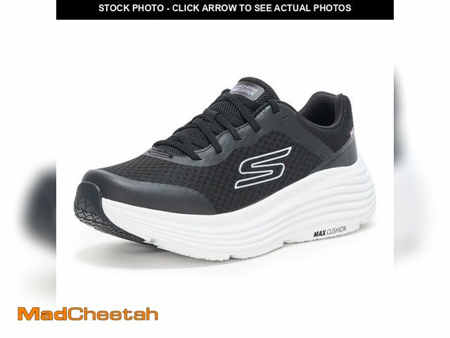 Lot 74-14339594 - Skechers Women's Max Cushioning Endeavour Canova Sneaker, Black/White, 10 - USED